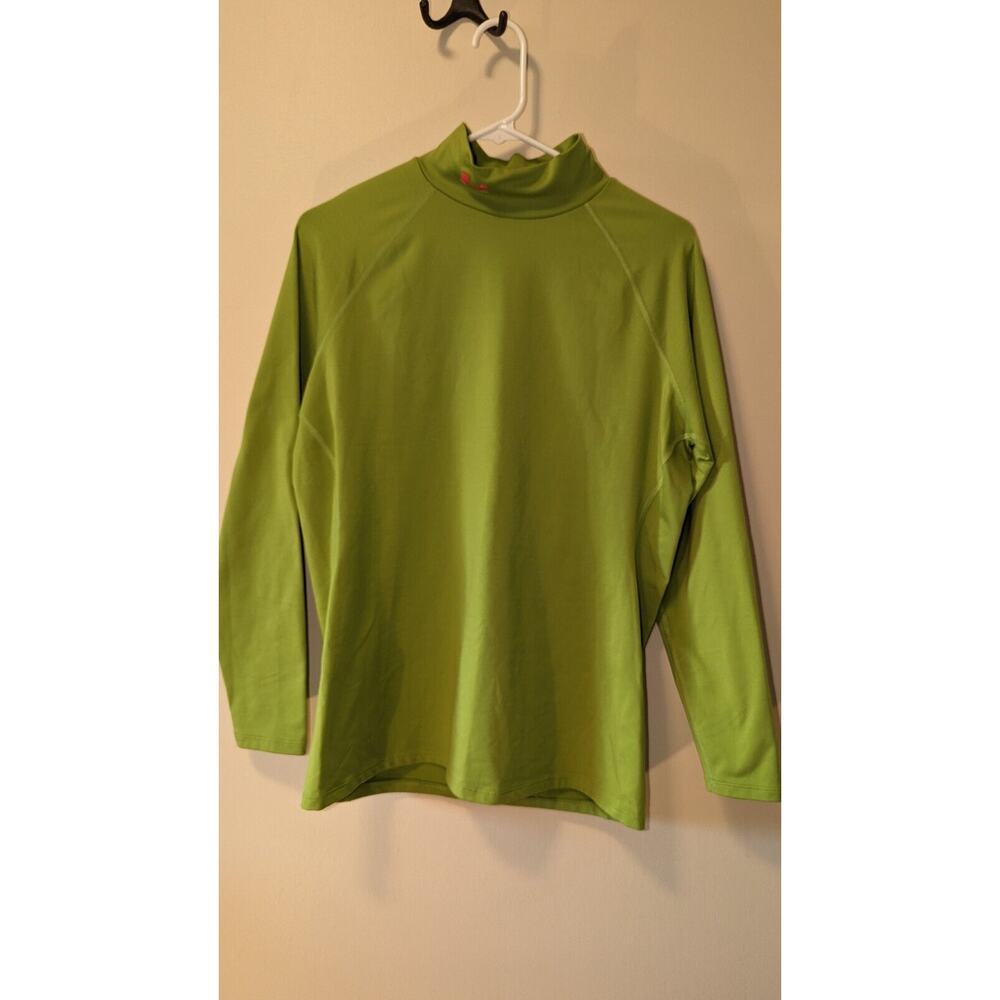 Under Armour Women's ColdGear Fitted Mock Neck Long Sleeve Green Size X Large